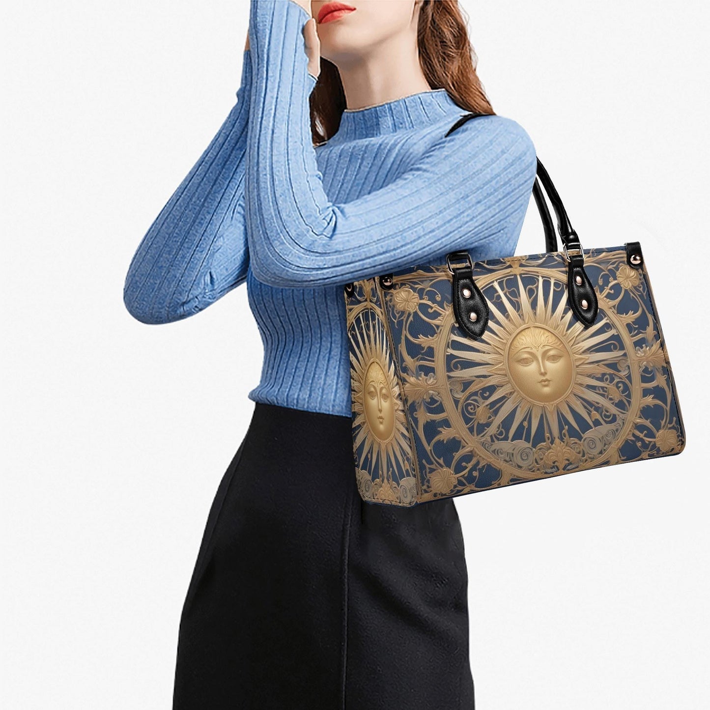 Celestial Sun Bag Cute Crossbody Bag Unique Purse Cute Purse, Luxury Bag Vegan Leather Bags Printed Designer Bag
