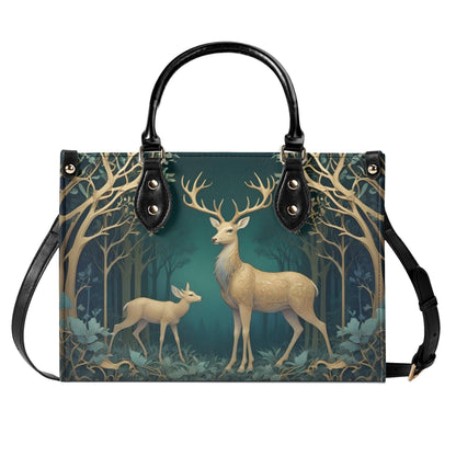 Elegant Deer Bag Cute Crossbody Bag Unique Purse Cute Purse, Luxury Bag Vegan Leather Bags Printed Designer Bag