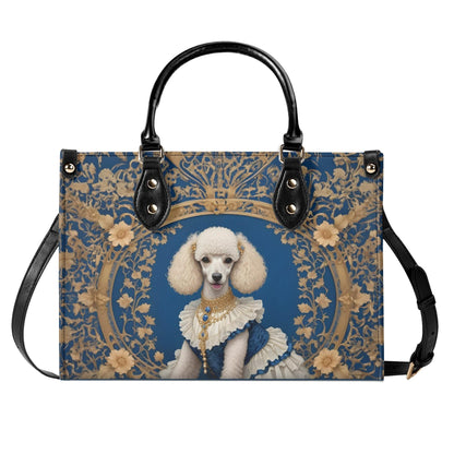 Queenly Poodle- Art Nouveau Royal Dog Portrait Bag Cute Crossbody Bag Unique Purse Cute Purse, Luxury Bag