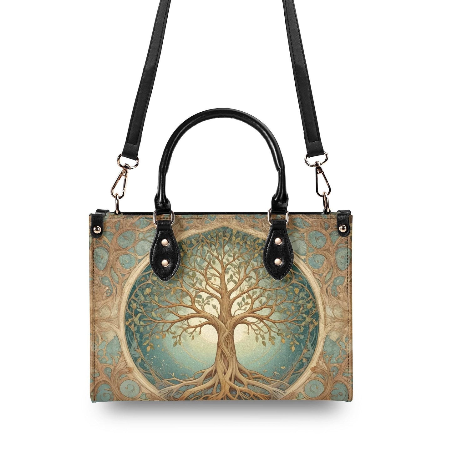 Tree of Life Art Nouveau Bag Cute Crossbody Bag Unique Purse Cute Purse, Luxury Bag Vegan Leather Bags Printed Designer Bag