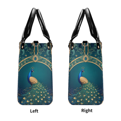 Royal Peacock Bag Cute Crossbody Bag Unique Purse Cute Purse, Luxury Bag Vegan Leather Bags Printed Designer Bag