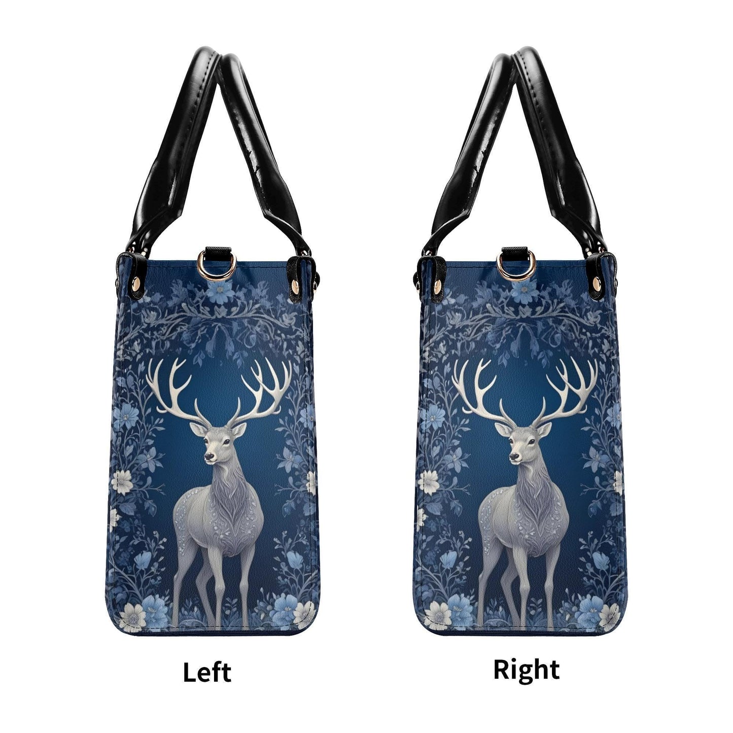 Majestic Deer Crossbody Bag - Nature-Inspired Vegan Leather Designer Purse, Unique Gift for Women