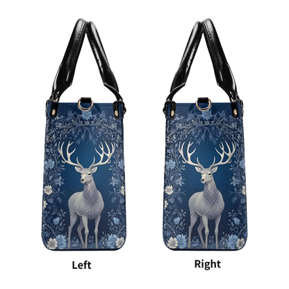 Majestic Deer Crossbody Bag - Nature-Inspired Vegan Leather Designer Purse, Unique Gift for Women