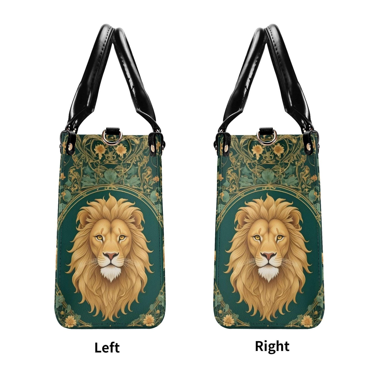 Majestic Lion Crossbody Bag - Nature-Inspired Vegan Leather Designer Purse, Unique Gift for Women