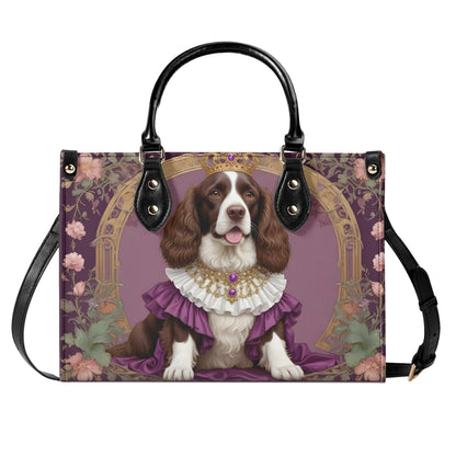 Spaniel- Art Nouveau Royal Dog Portrait Bag Cute Crossbody Bag Unique Purse Cute Purse, Luxury Bag Vegan Leather Bags Printed Designer Bag