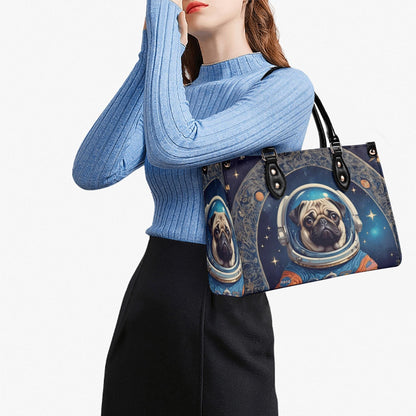 Pug Astronaut Bag Cute Crossbody Bag Unique Purse Cute Purse, Luxury Bag Vegan Leather Bags Printed Designer Bag