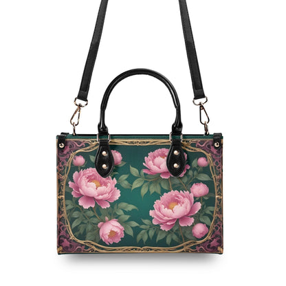 Enchanted Peonies Bag Cute Crossbody Bag Unique Purse Cute Purse, Luxury Bag Vegan Leather Bags Printed Designer Bag