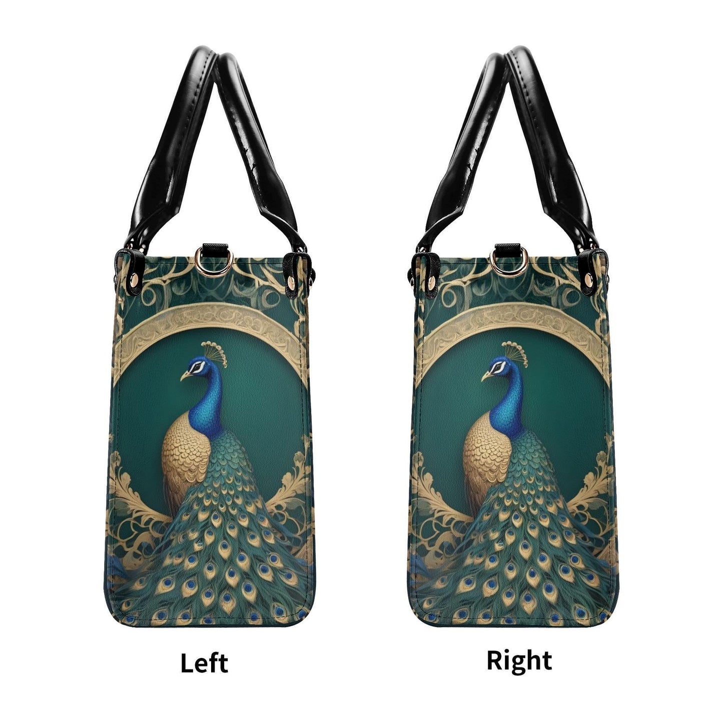 Majestic Peacock Bag Cute Crossbody Bag Unique Purse Cute Purse, Luxury Bag Vegan Leather Bags Printed Designer Bag