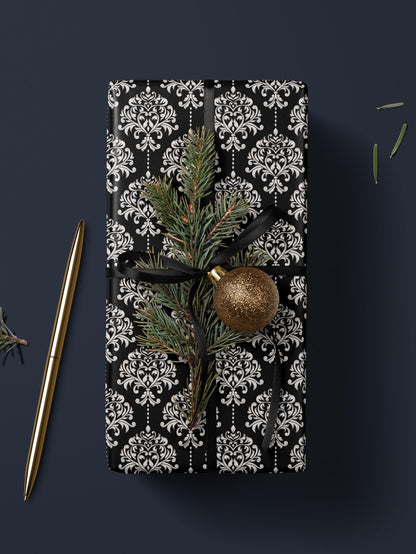 Elegant Damask Wrapping Paper Wedding Gift Wrap Paper Anniversary Gift for Her Holiday Wrapping Paper Romantic Gift Bridal Shower Gift