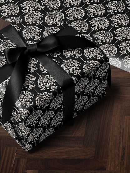 Elegant Damask Wrapping Paper Wedding Gift Wrap Paper Anniversary Gift for Her Holiday Wrapping Paper Romantic Gift Bridal Shower Gift
