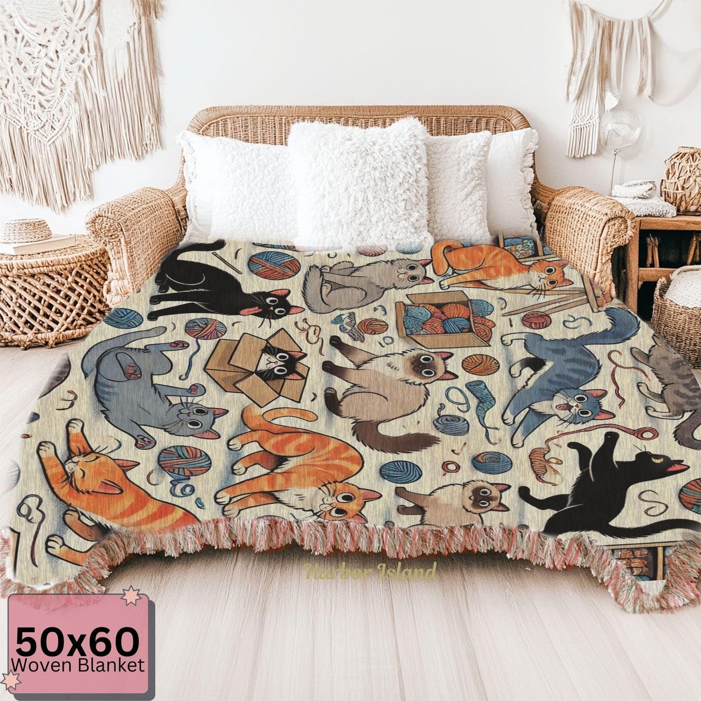 Personalized Cat Blanket for Cat Lovers - Sherpa Throw Gift for Cat Moms & Pet Parents - Custom Pet Blanket