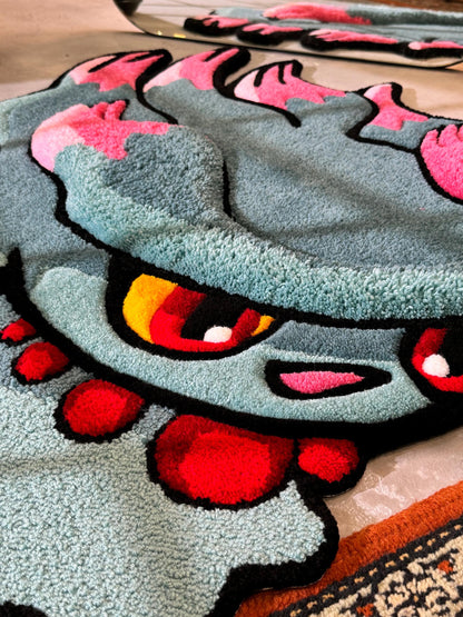 Tufted anime Rug, Tufted Area Rug, Custom Anime Character Rug, Floor Art, Unique Personalized Gift, Anime fan gift, Gift for Him