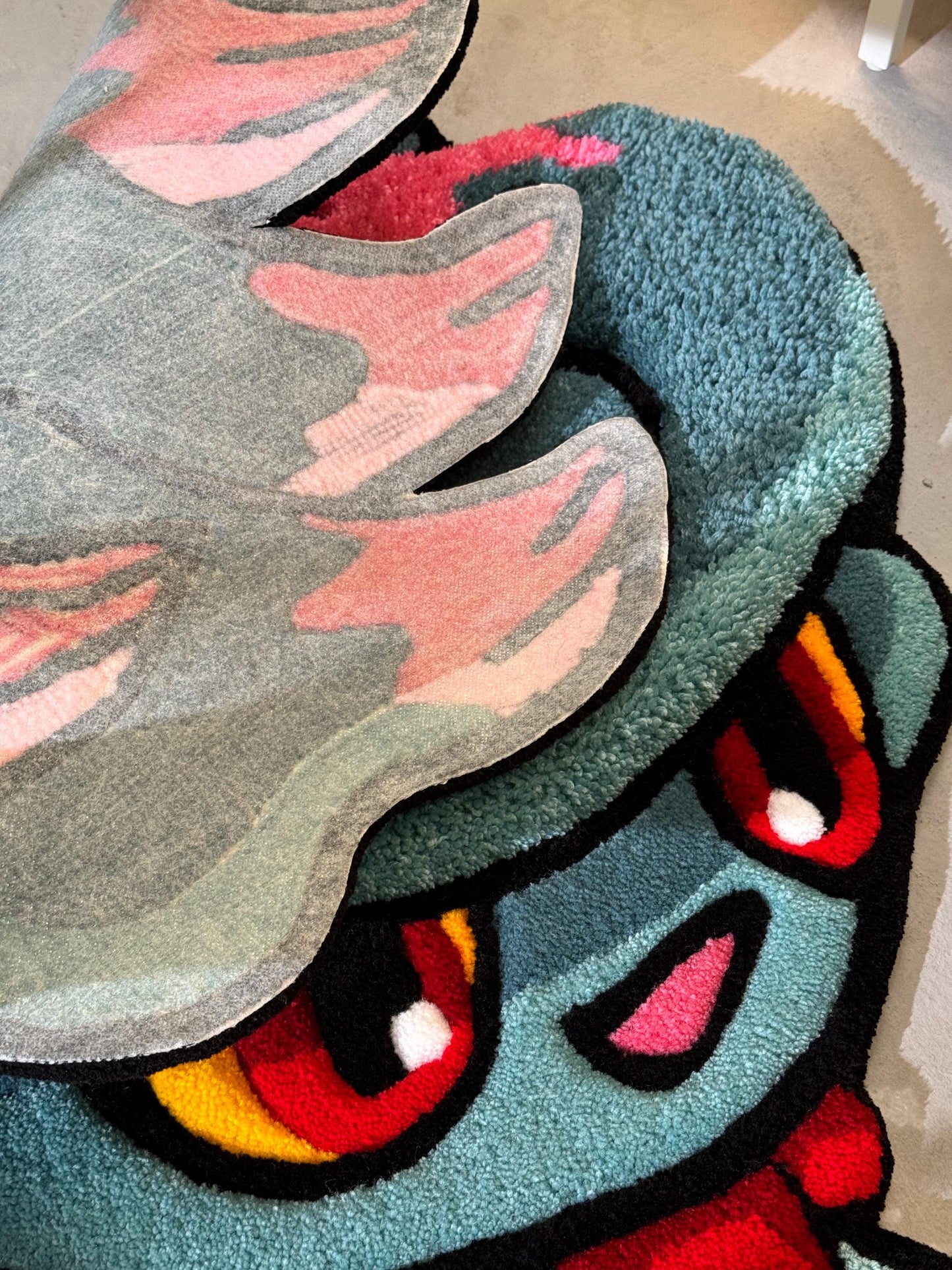 Tufted anime Rug, Tufted Area Rug, Custom Anime Character Rug, Floor Art, Unique Personalized Gift, Anime fan gift, Gift for Him