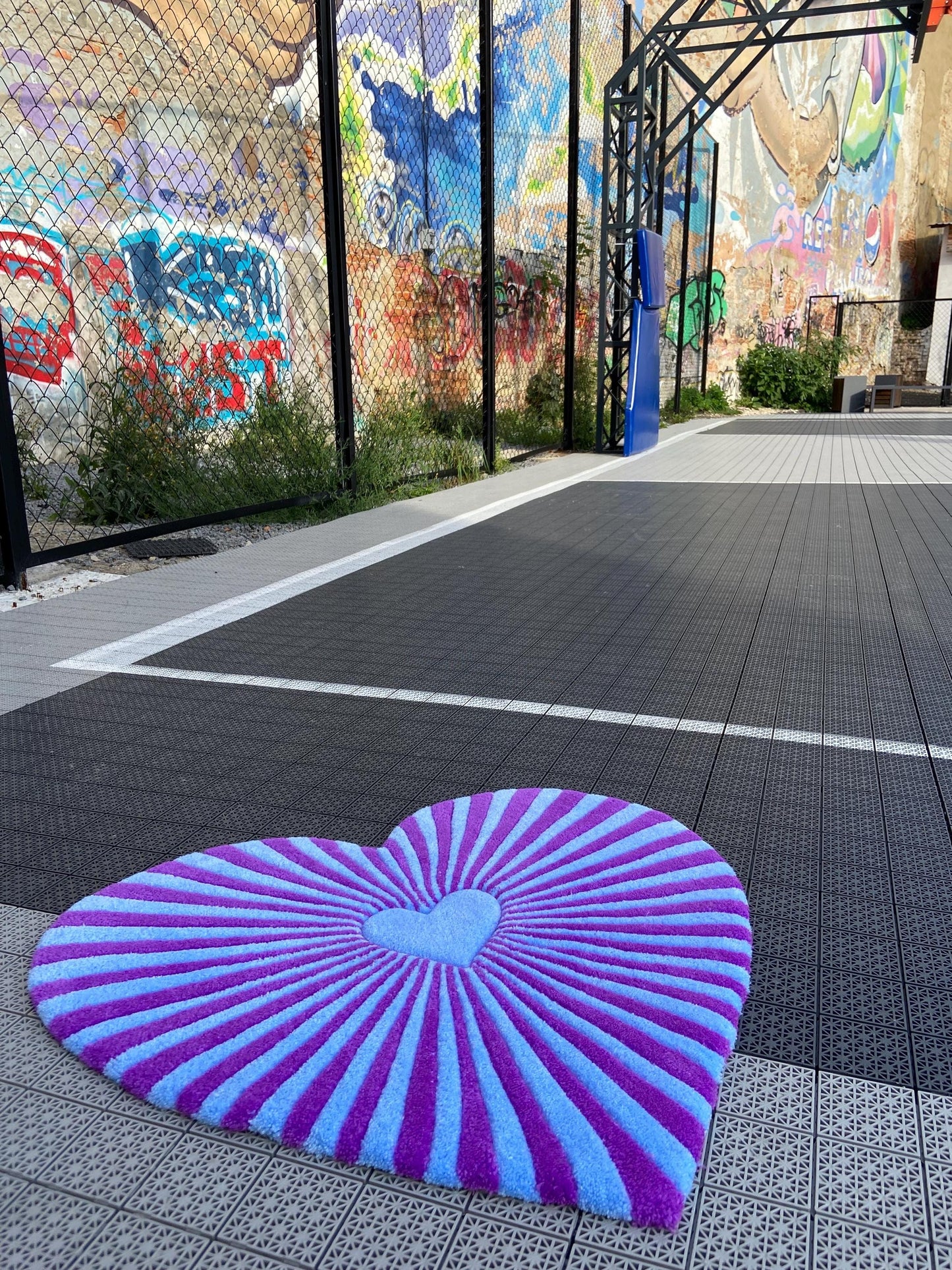 Tufted Heart Rug / 3d Custom Rug / 100% Handmade Gift , Valentine Day