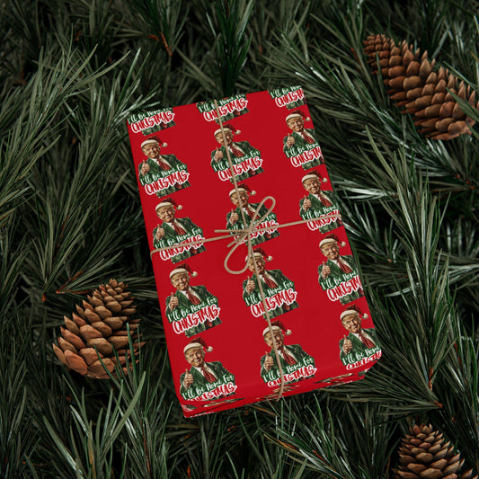 Trump  Wrapping Paper, Trump Christmas Gift Wrap Paper, Republican Wrapping Paper, Trump Santa Wrapping Paper