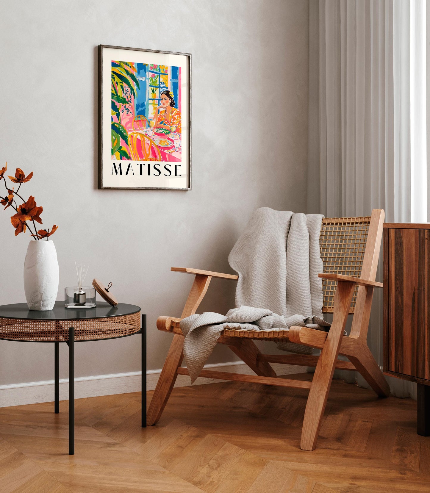 Henri Matisse Inspired Print: Spanish Woman, Tropical Decor