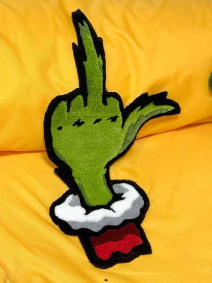 Grinch Rug/Tufted Grinch Rug/Rugs for bedroom aesthetic/custom rugs/hypebeast rug/handmade rugs/cool rug/Handmade rug/Christmas Gifts rugs