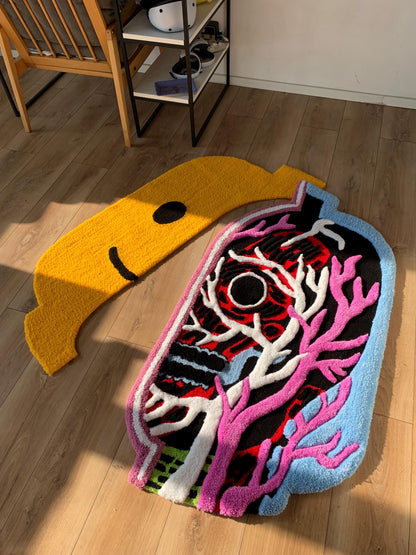 Tufted Rug Head X-Ray custom 3d carpet