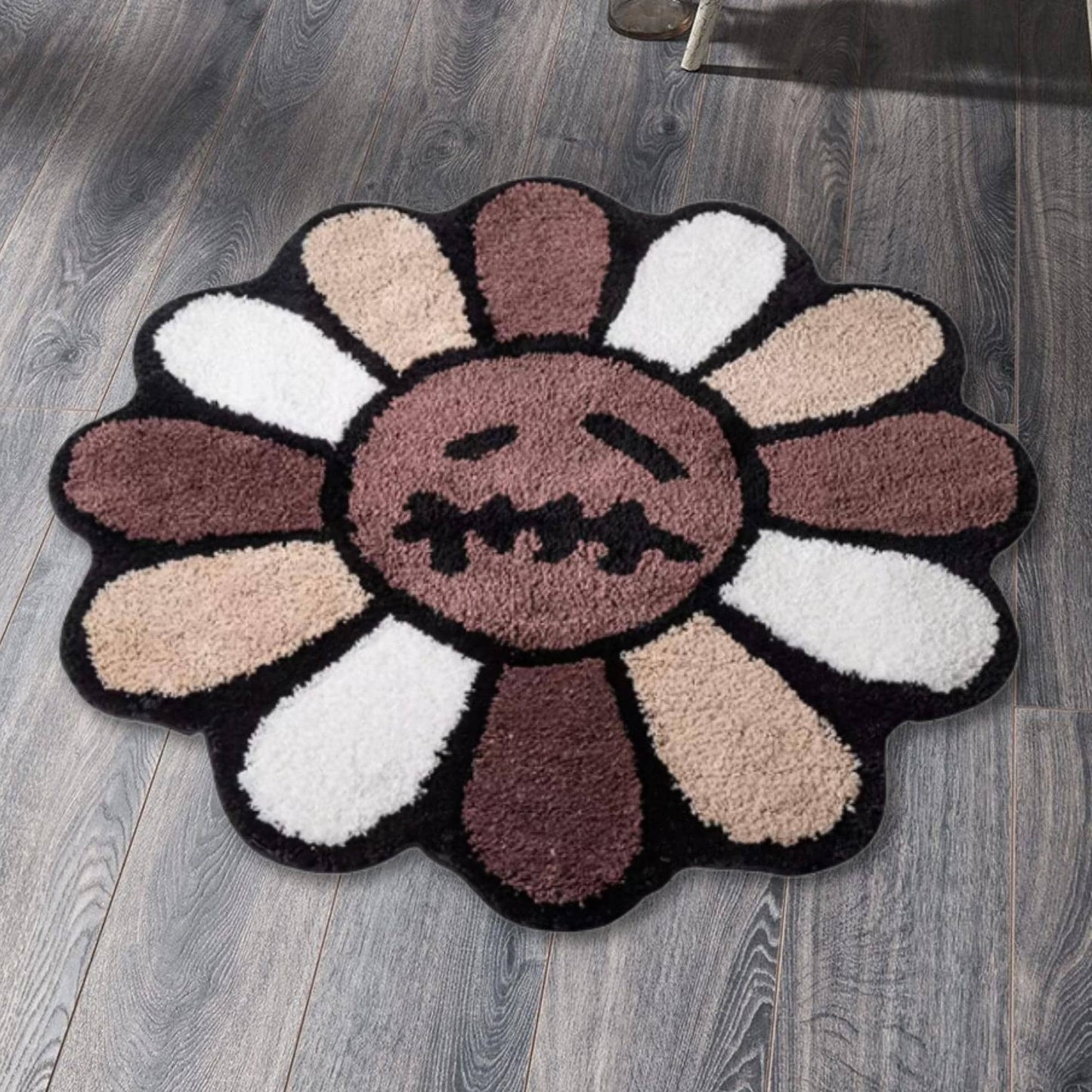 Tufted Flower Rug - Travis Scott x Murakami Rug -Cactus Jack - Travis Scott Tufted Rug - Smiling Face Tufted Rug for Halloween