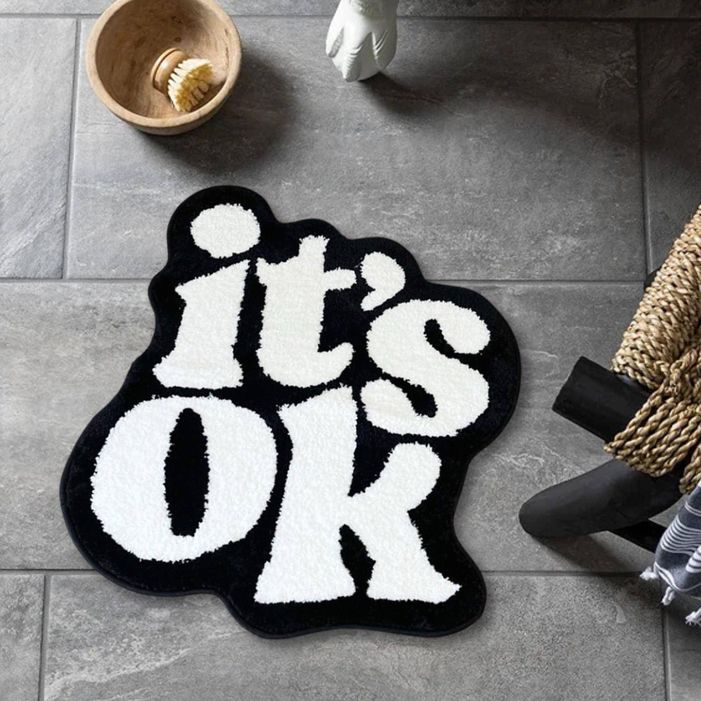 It's OK Rug Fluffy Plush Tufted Living Room for Bedroom Dorm Suitable for Room Decor Housewarming Gift