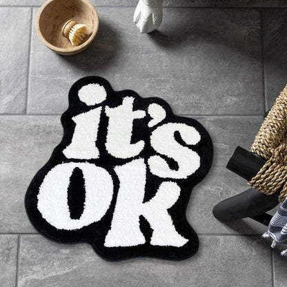 It's OK Rug Fluffy Plush Tufted Living Room for Bedroom Dorm Suitable for Room Decor Housewarming Gift