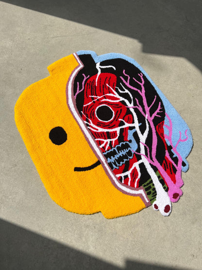 Tufted Rug Head X-Ray custom 3d carpet