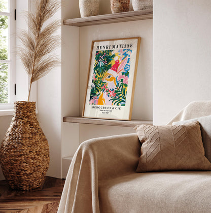 Matisse Rabbit Christmas Print: Funny Festive Wall Art