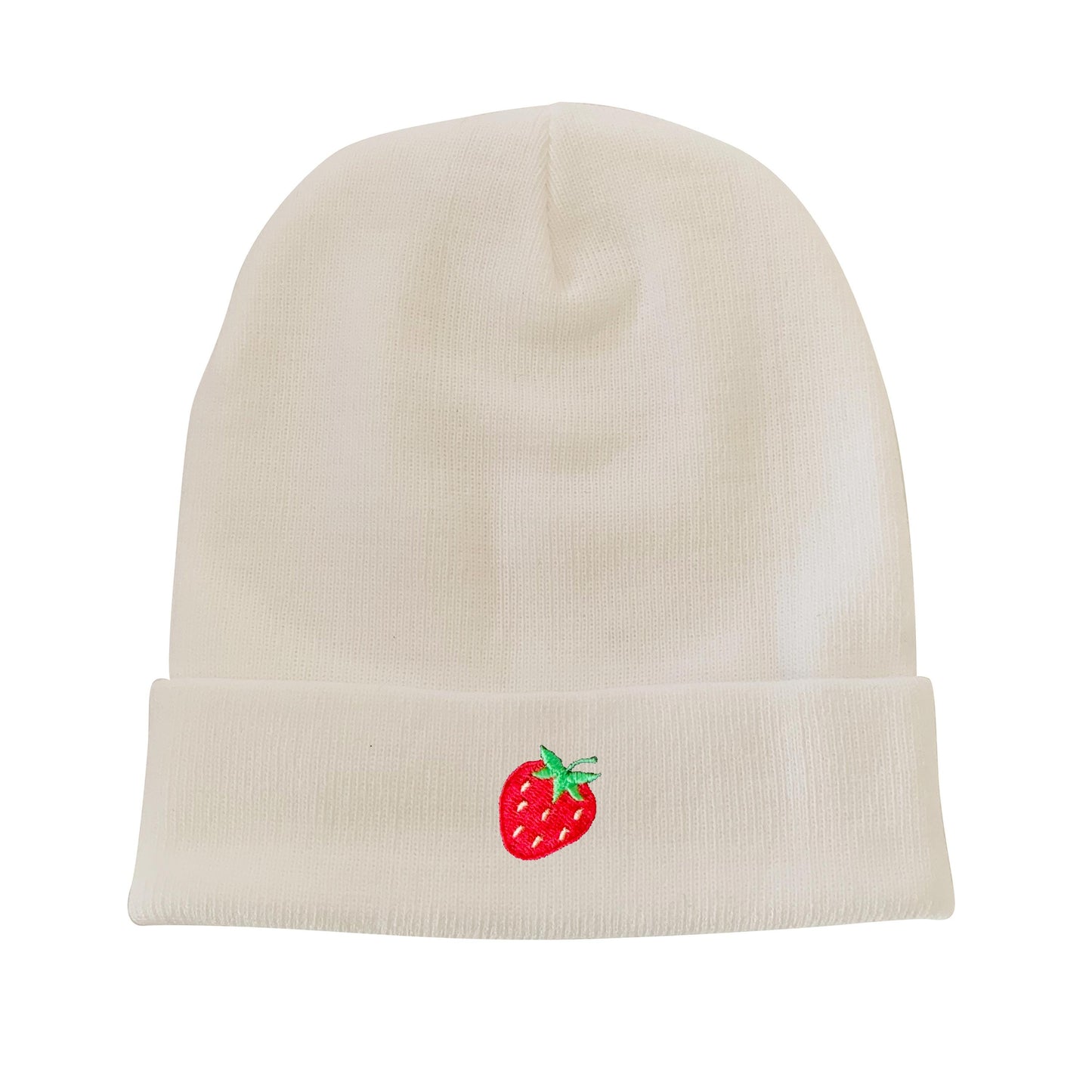 Strawberry Embroidered Beanie Winter Beanie