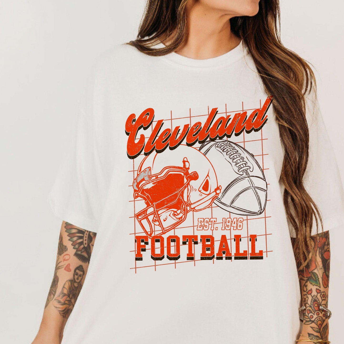 Cleveland Football Shirt For Him, Vintage Cleveland Sweatshirt, Cleveland Football Retro Gift, Cleveland Gift For Her, Cleveland Team