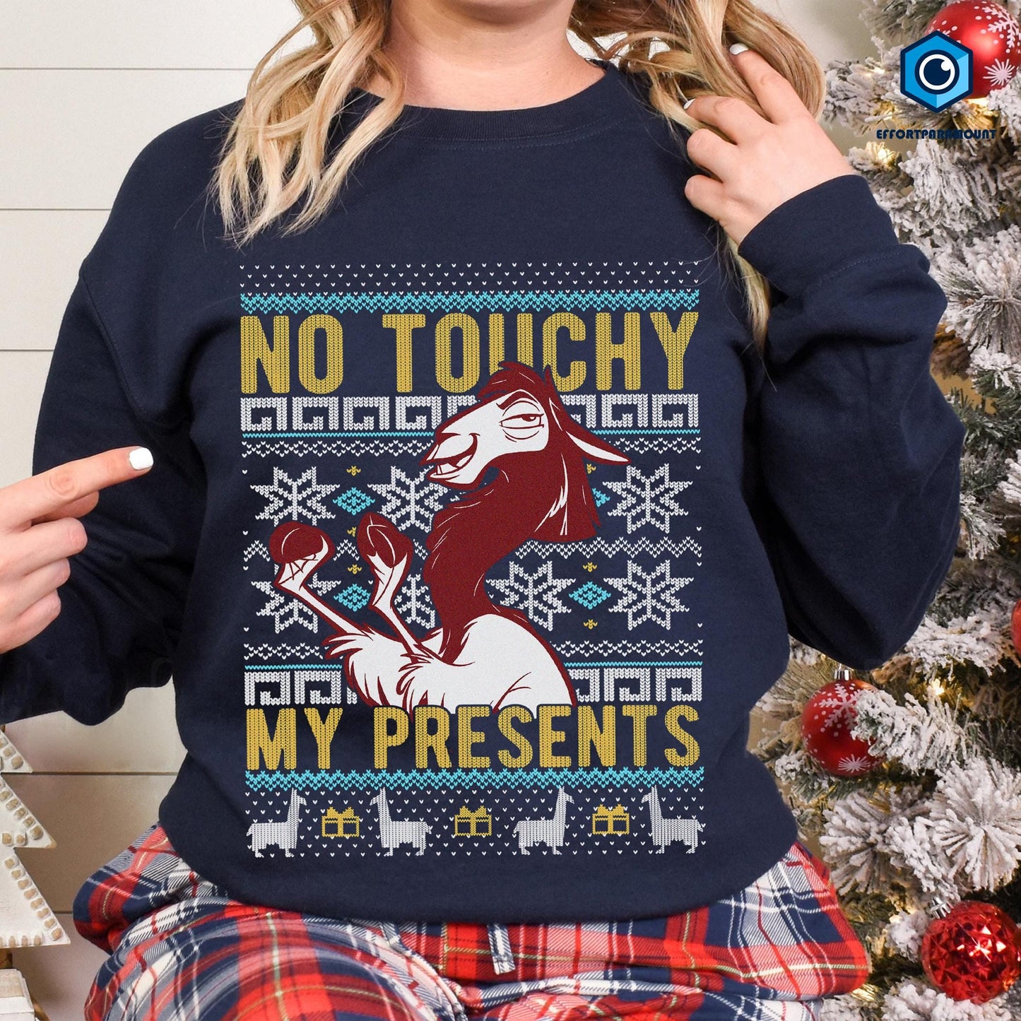 Emperor's New Groove No Touchy My Presents Christmas Sweatshirt, Emperor's New Groove Christmas Tee, Emperor's New Groove Christmas