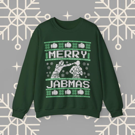 Merry Jabmas Ugly Christmas , Boxing Christmas Sweatshirt, Funny Boxer Shirt, Boxing Gift for Men and Women