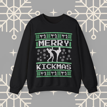 Merry Kickmas Ugly Christmas , Kick Boxing Sweatshirt, Muay Thai Ugly Christmas Jumper, Gift for Kick Boxer