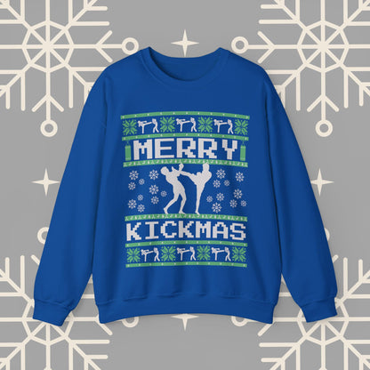 Merry Kickmas Ugly Christmas , Kick Boxing Sweatshirt, Muay Thai Ugly Christmas Jumper, Gift for Kick Boxer