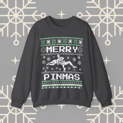 Merry Pinmas Ugly Christmas , Wrestling Christmas Sweatshirt, Funny Wrestling Shirt, Gift for Wrestler