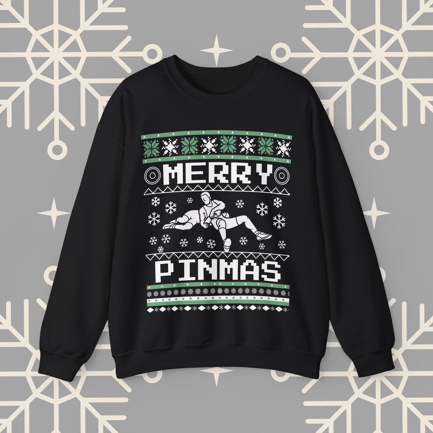 Merry Pinmas Ugly Christmas , Wrestling Christmas Sweatshirt, Funny Wrestling Shirt, Gift for Wrestler