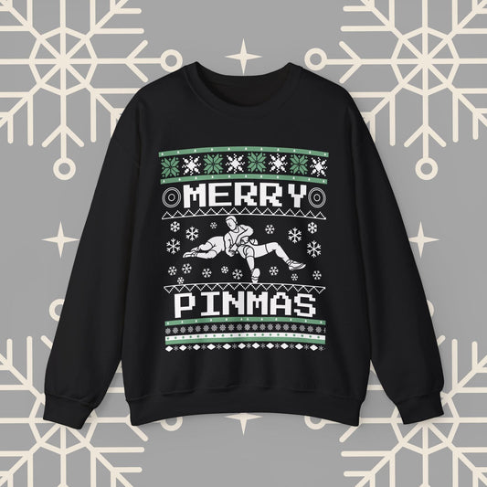 Merry Pinmas Ugly Christmas , Wrestling Christmas Sweatshirt, Funny Wrestling Shirt, Gift for Wrestler