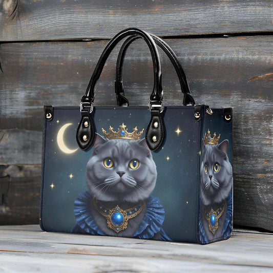 Starry Enchantress Cat Bag Cute Crossbody Bag Unique Purse Cute Purse, Luxury Bag Vegan Leather Bags Printed Designer Bag