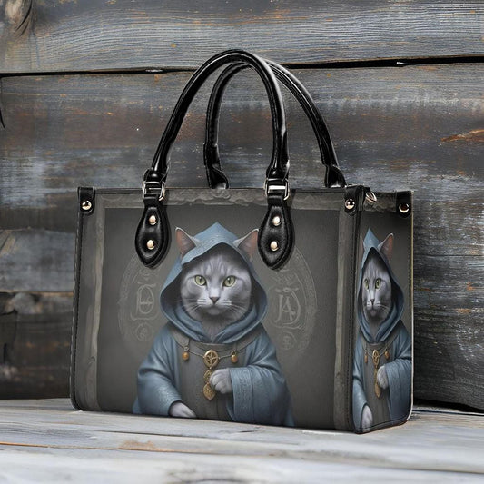 Medieval Alchemist Cat Bag Cute Crossbody Bag Unique Purse Cute Purse, Luxury Bag Vegan Leather Bags Printed Designer Bag