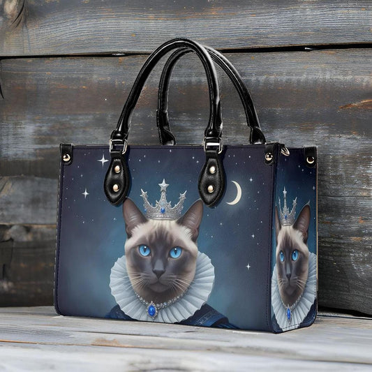 Stellar Queen Cat Bag Cute Crossbody Bag Unique Purse Cute Purse, Luxury Bag Vegan Leather Bags Printed Designer Bag
