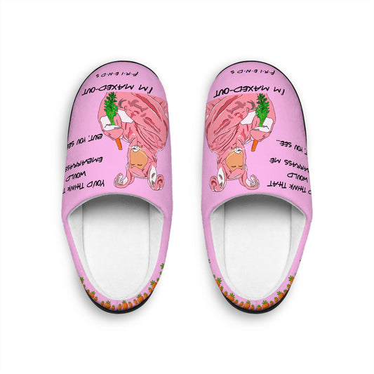 Friends TV Show Womens Slippers, Chandler Bing, Halloween Slippers Friends, Pink Bunny, Funny Friends Slippers, Friends Fan
