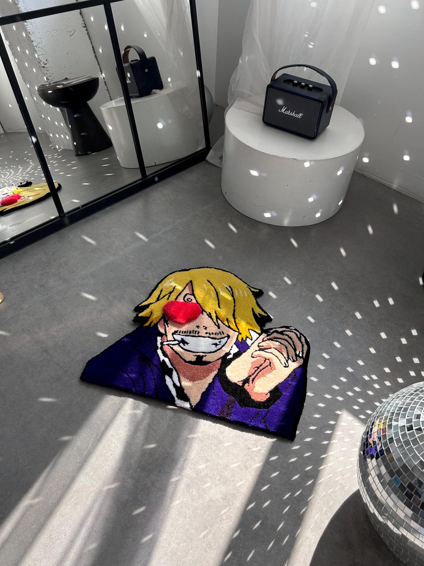 Handmade Anime Character Rug: Custom 3D Pirate Decor