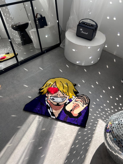 Handmade Anime Character Rug: Custom 3D Pirate Decor