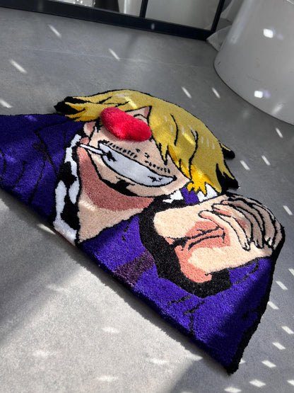 Handmade Anime Character Rug: Custom 3D Pirate Decor
