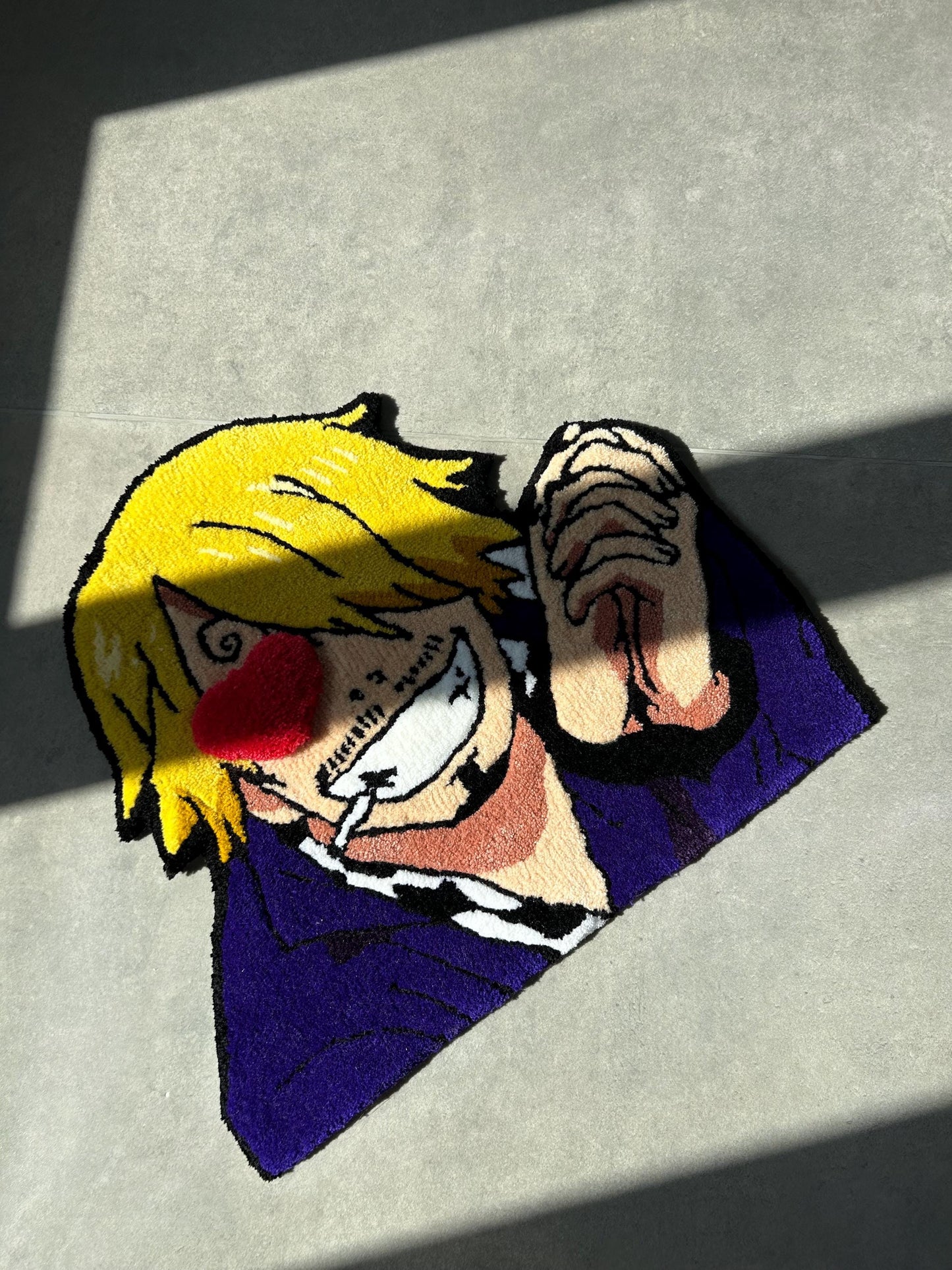 Handmade Anime Character Rug: Custom 3D Pirate Decor