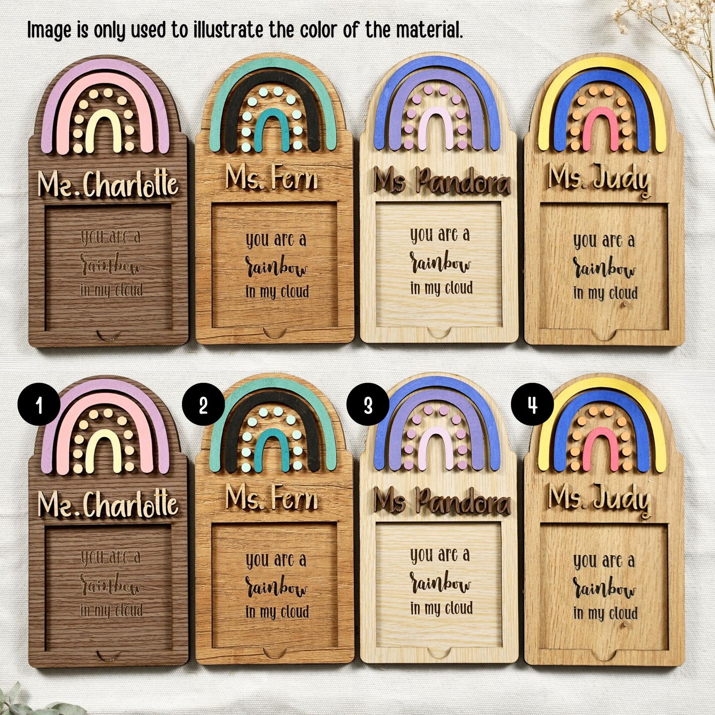 Personalized Wood Christmas Ornament: Laser Cut Name Bauble