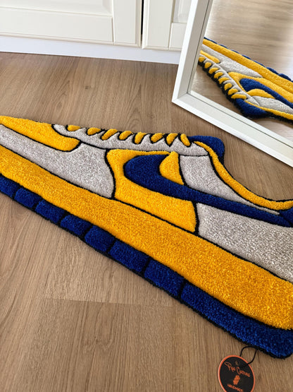Handmade Sneaker Rug: Custom Tufted Streetwear Rug (38x78cm)