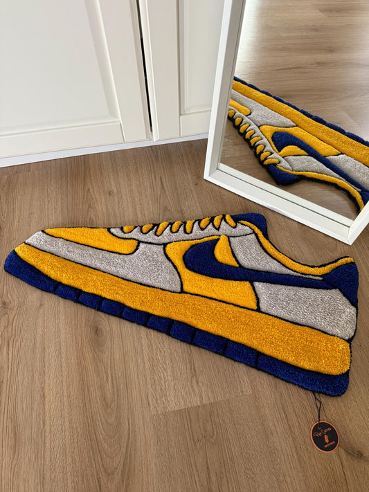 Handmade Sneaker Rug: Custom Tufted Streetwear Rug (38x78cm)