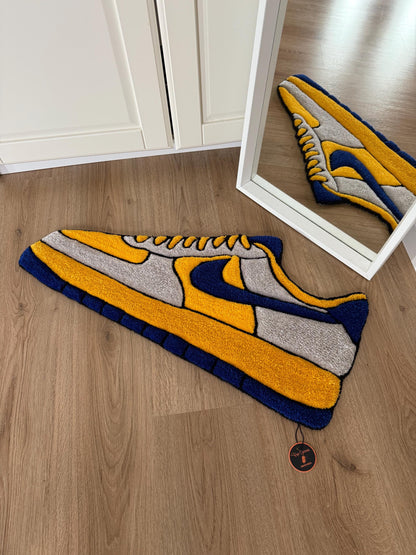 Handmade Sneaker Rug: Custom Tufted Streetwear Rug (38x78cm)