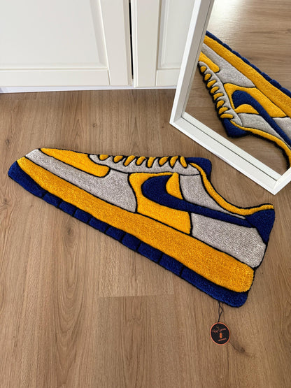 Handmade Sneaker Rug: Custom Tufted Streetwear Rug (38x78cm)