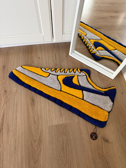 Handmade Sneaker Rug: Custom Tufted Streetwear Rug (38x78cm)